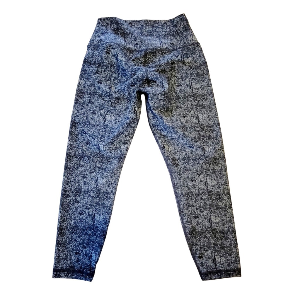 Peloton M Womens High Rise Leggings Gray Speckled Space Dye Athletic Yoga Pants - Picture 4 of 10